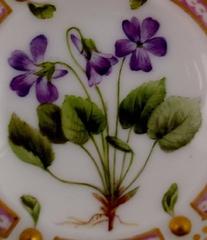Antique Royal Copenhagen Flora Danica Caviar Dish, 19th Century Mark