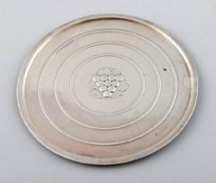 Georg Jensen, Two Coasters of Sterling Silver, 1933-1944