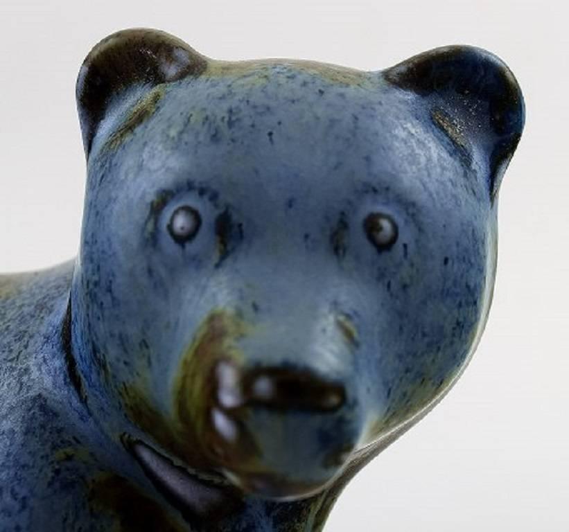 Swedish Rörstrand Stoneware Figure by Gunnar Nylund, Bear