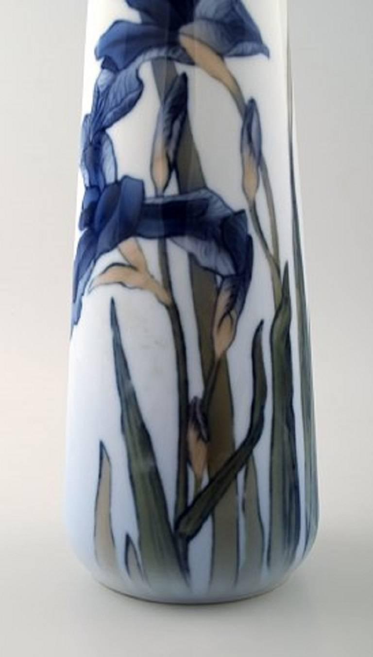Early 20th Century B & G / Bing & Grondahl Art Nouveau vase decorated with flowers