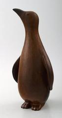Rörstrand Stoneware Figure by Gunnar Nylund, Penguin, 1950s