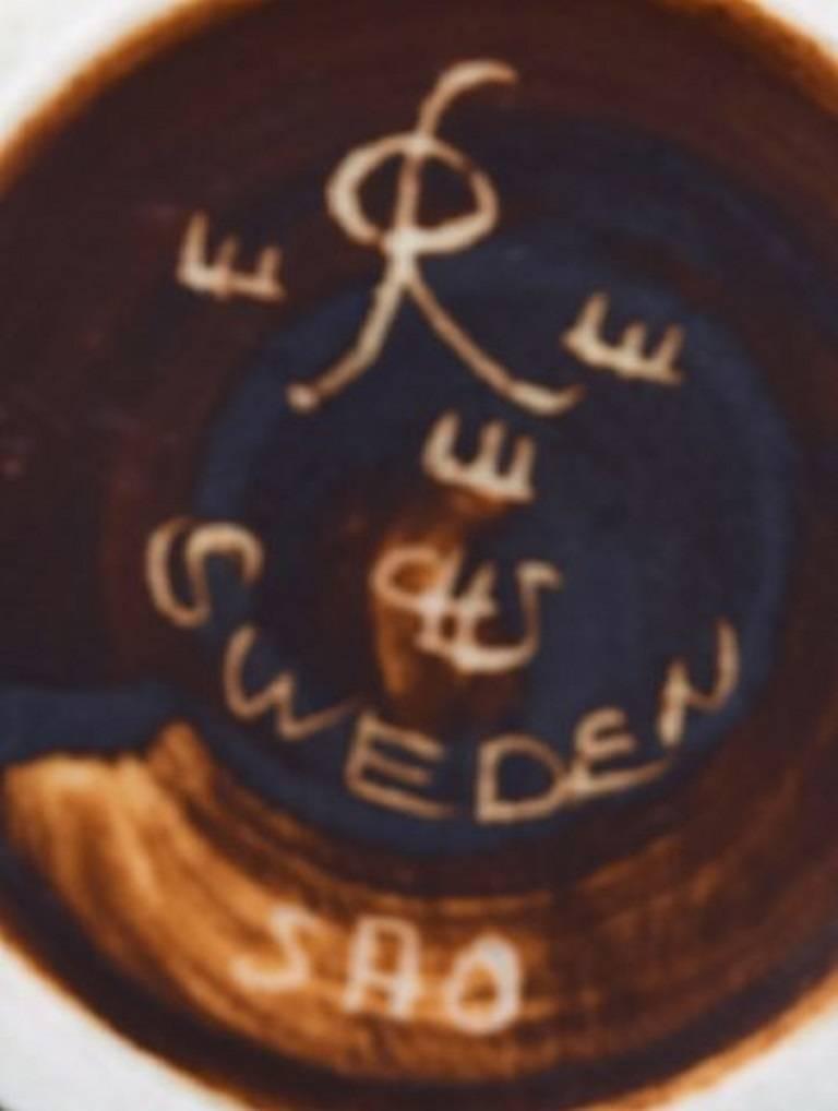Carl Harry Stalhane, Rörstrand Stoneware Bowl, Sweden, Mid 20 Century In Excellent Condition For Sale In Copenhagen, DK