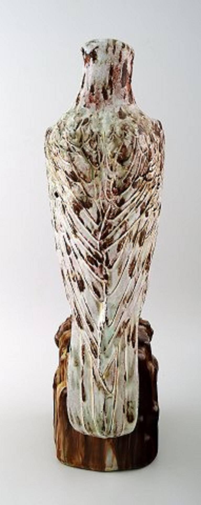 Mid-20th Century Gudmundur Mar Einarsson, Icelandic Falcon of Art Pottery