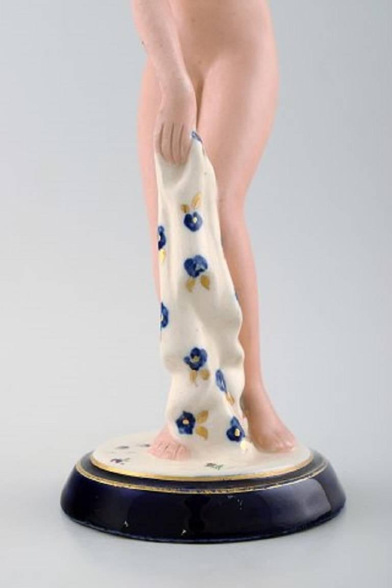 Art Deco Royal Dux Naked Woman, Porcelain For Sale 1