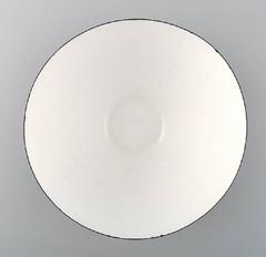 Krenit Bowl by Herbert Krenchel, Black Metal and White Enamel, 1970s