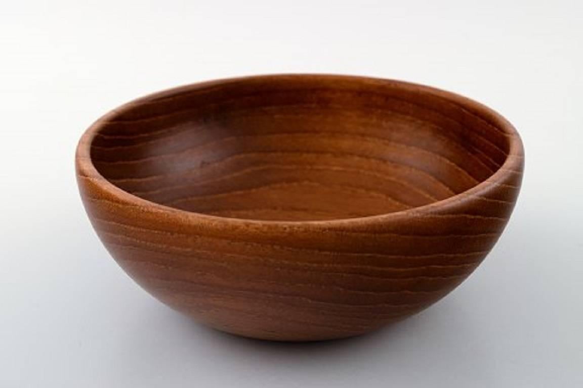 Scandinavian Modern Kay Bojesen Danish Artist, Four Bowls of Teak, Mid-20th Century, Danish Design For Sale