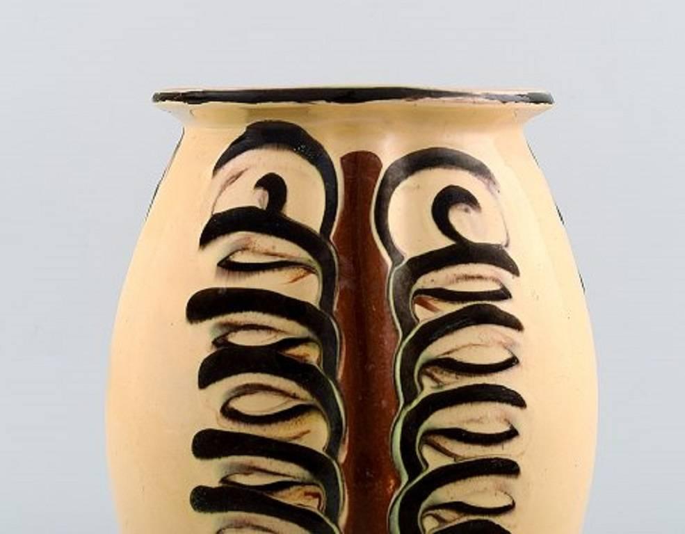 Danish Kähler, Denmark, Glazed Stoneware Vase, 1930s For Sale