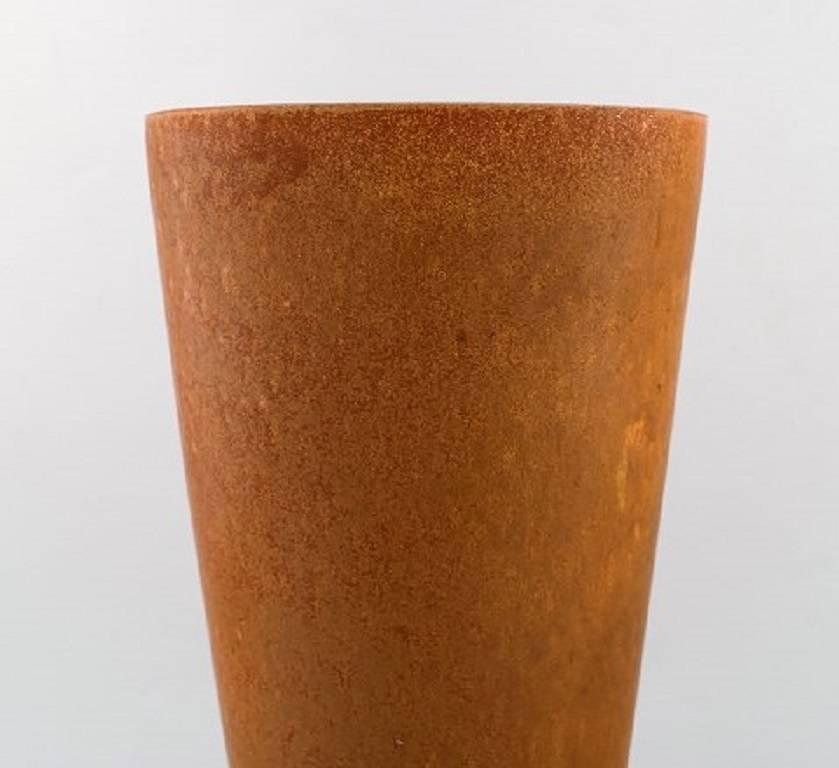 Scandinavian Modern Large Rörstrand Stoneware Vase by Gunnar Nylund For Sale