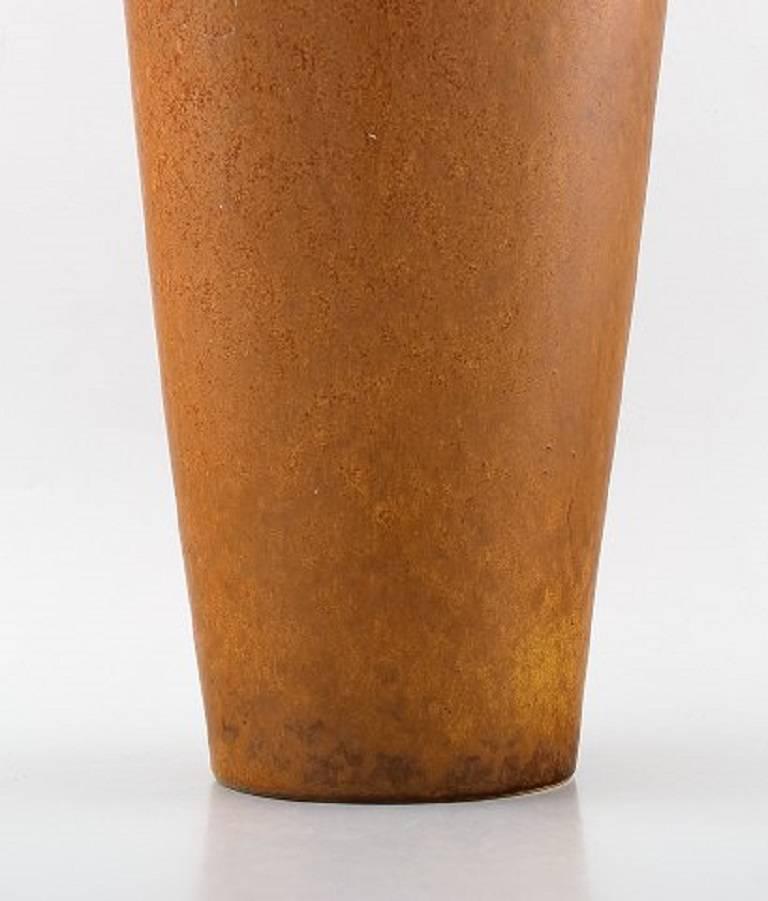 Swedish Large Rörstrand Stoneware Vase by Gunnar Nylund For Sale