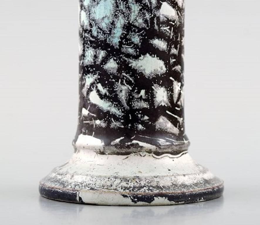 Mid-20th Century Jens Thirslund Kähler Vase Decorated with Green Glaze