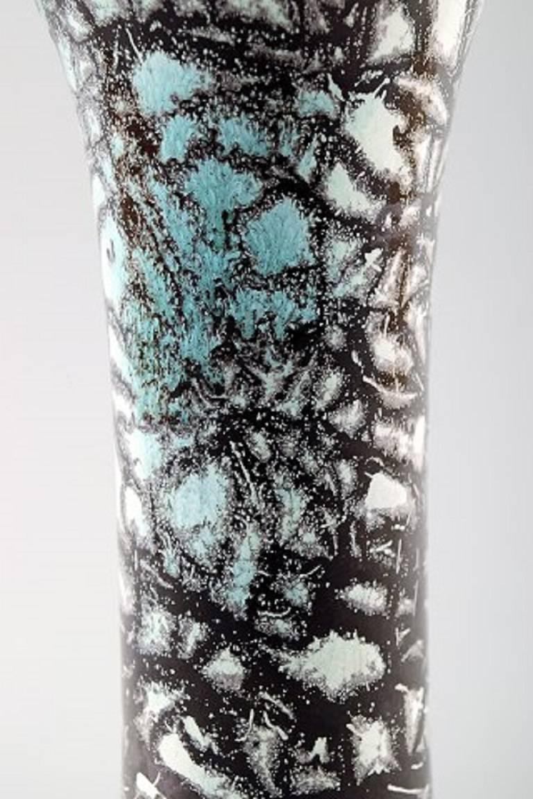 Jens Thirslund Kähler Vase Decorated with Green Glaze 1