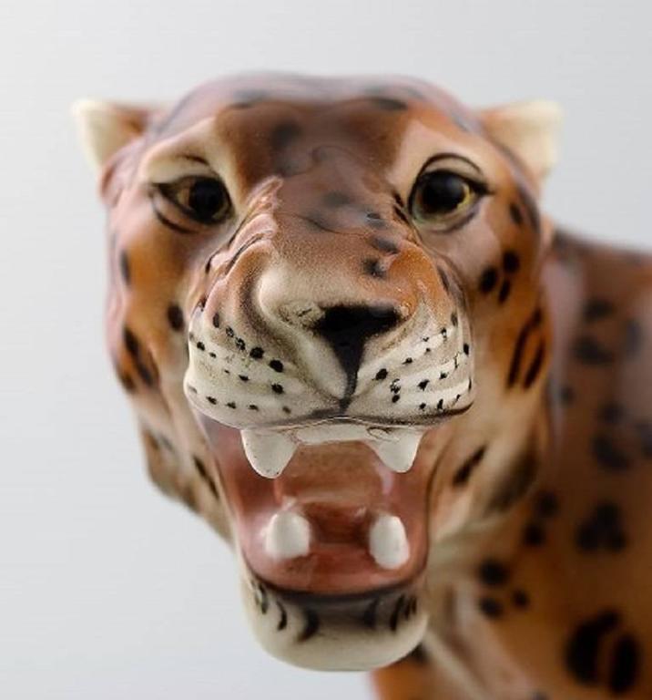 Keramos, Vienna Jaguar Figure in Porcelain, Beautiful Figure, circa
