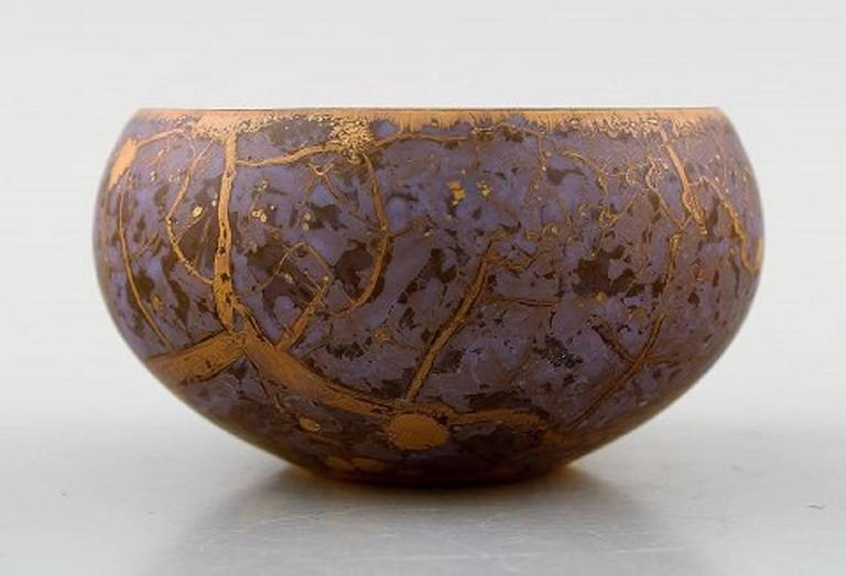 Rosenthal Studio Line, H. Dressler Porcelain Vase and Two Bowls in Gold