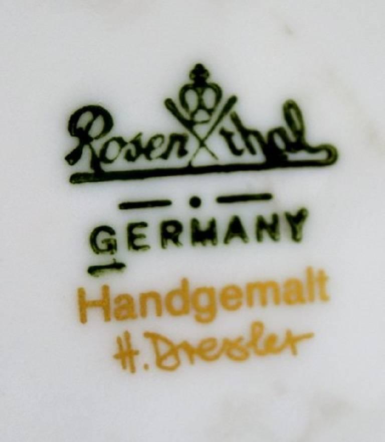 Rosenthal Studio Line, H. Dressler Porcelain Vase and Two Bowls in Gold 1
