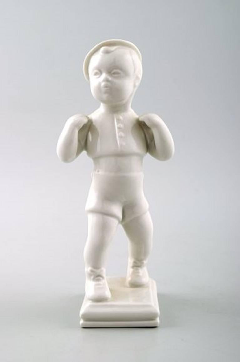 Edit Bjurström (1912-1998) for Rörstrand, Sweden.

Four boy figures in blanc de chine or white porcelain,

Sweden, mid-20 century.

Marked. In perfect condition. factory 1st.

Measures: Largest 13.5 cm.