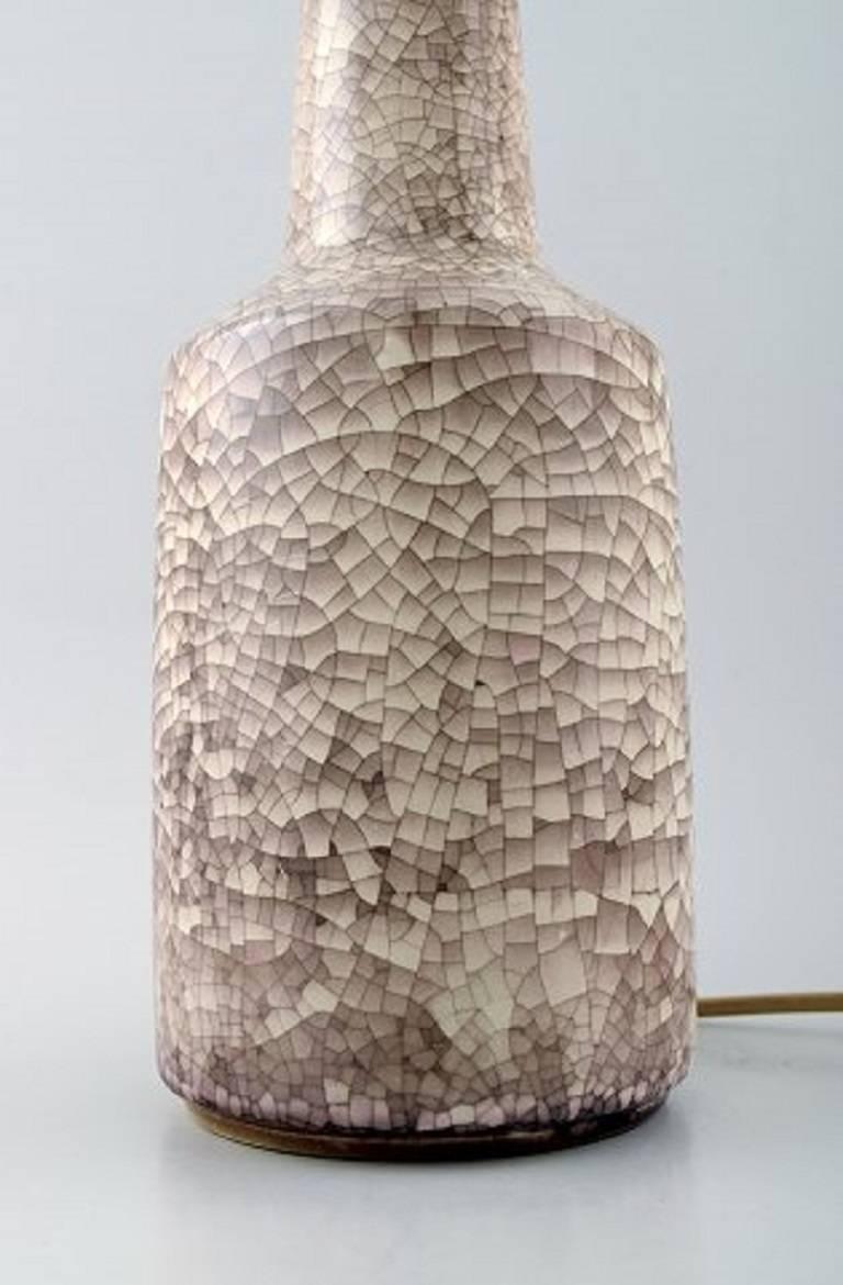 Danish Large Michael Andersen Table Lamp in Ceramics
