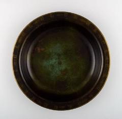 Just Andersen Bronze Large Bowl, 1930s-1940s