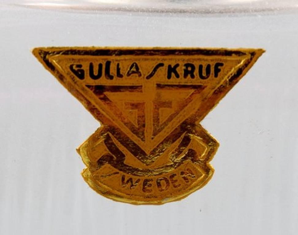 Gullaskruf- Vodka- oder Ananas-Set aus Kunstglas, Schweden, um 1970 (Ende des 20. Jahrhunderts) im Angebot