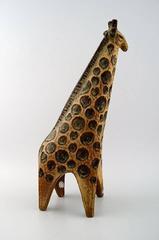 Figurine zoo Lisa Larsson:: Girafe:: Figurine en poterie émaillée suédoise Gustavsberg