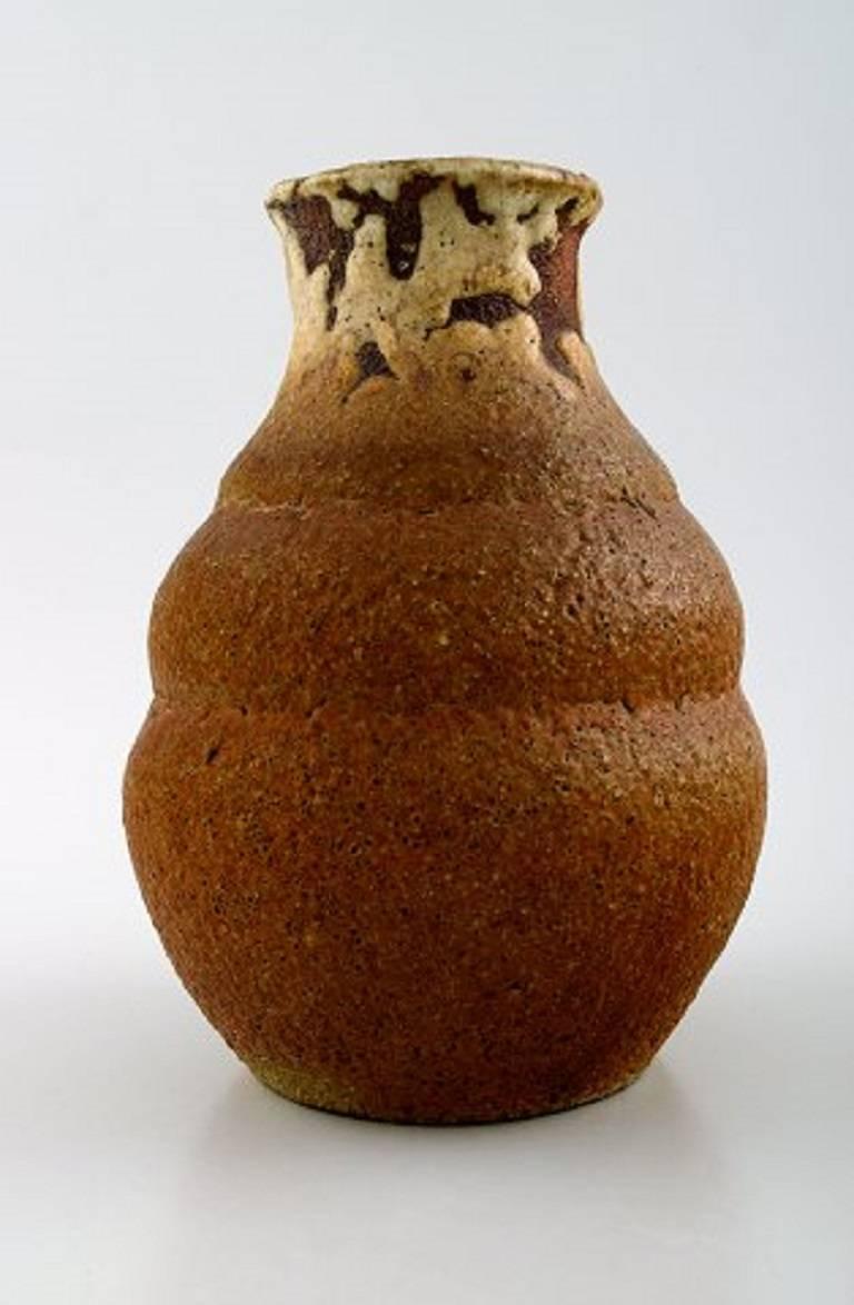 Danish Early Unique Patrick Nordstrom, Own Workshop, Pottery Vase