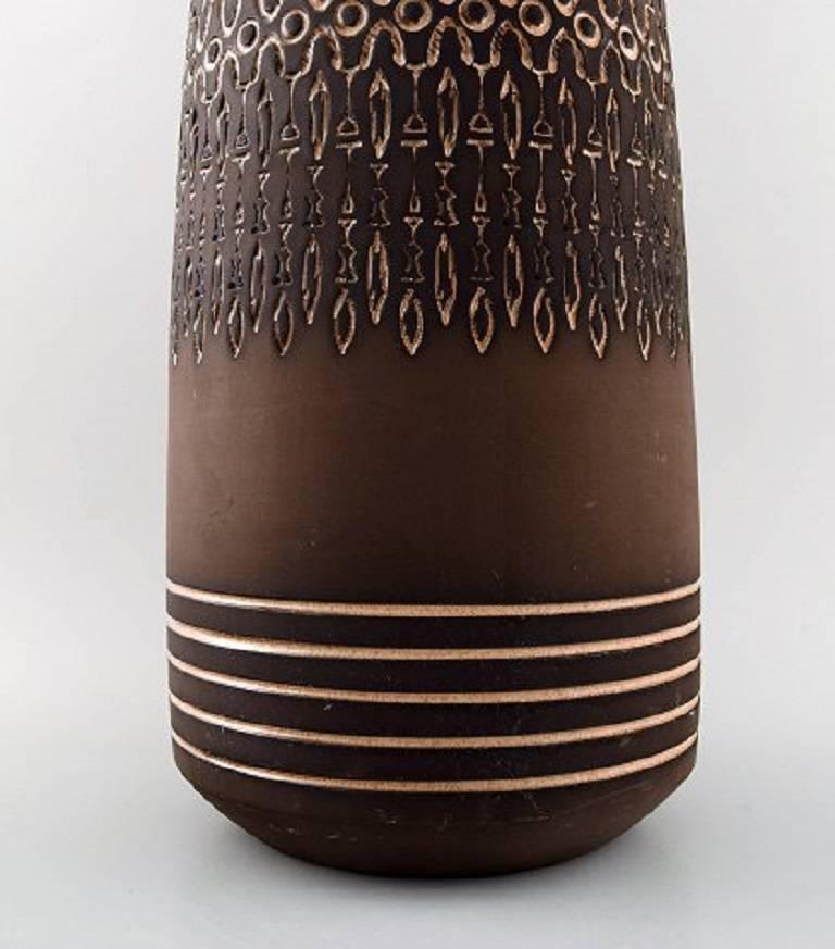 Swedish Ulla Winblad for Alingsas Ceramics, Sweden, Floor Vase in Modern Design