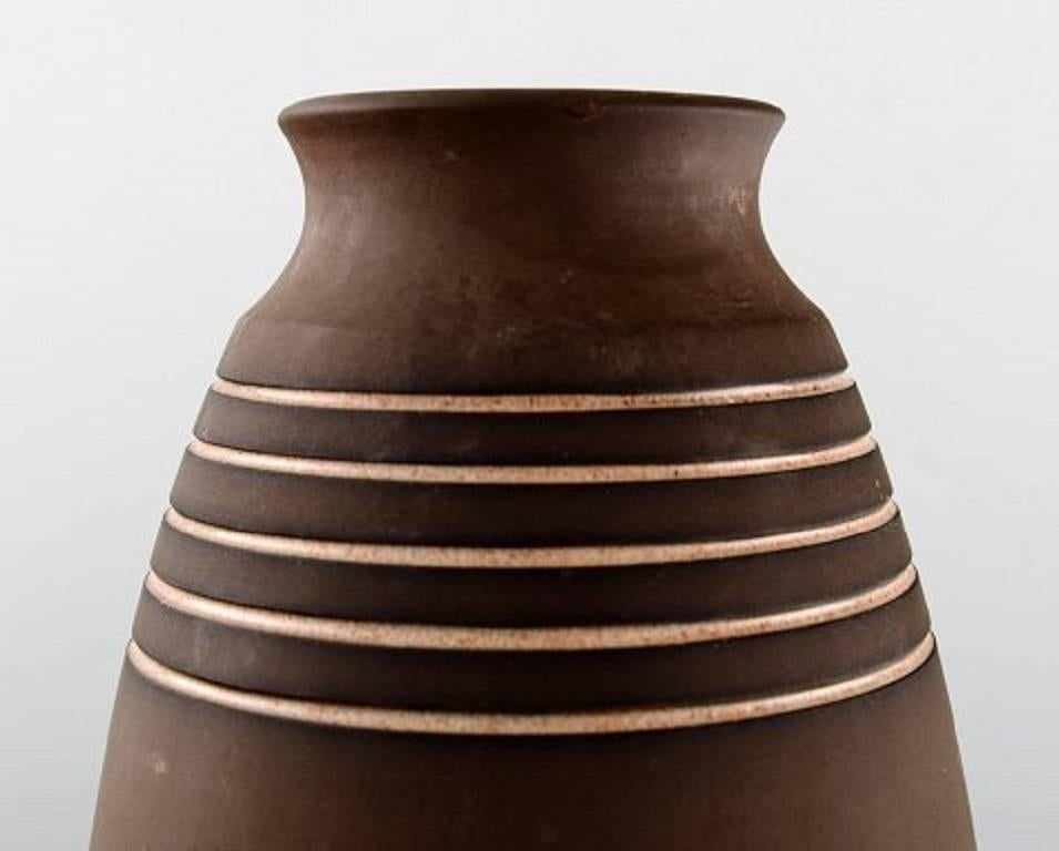 Scandinavian Modern Ulla Winblad for Alingsas Ceramics, Sweden, Floor Vase in Modern Design