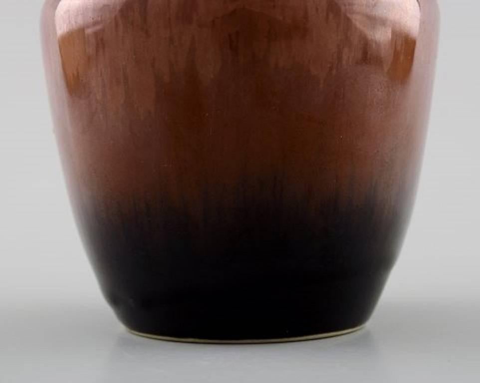 Scandinavian Modern Carl Harry Stålhane, Rörstrand Stoneware Vase, Beautiful Glaze
