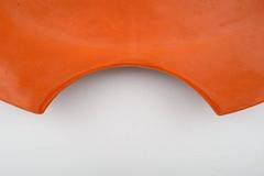 Bjorn Wiinblad 'Figaro' Very Large Shaving-Dish or Wall Plaque in Orange