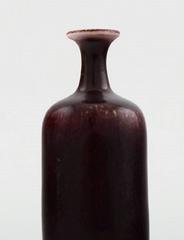Rolf Palm, Mölle, Unique Art Pottery Vase, Swedish Design