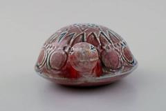 Lisa Larson, Gustavsberg, Turtle in Stoneware, Glazed and Hand-Painted