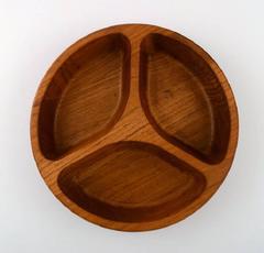 Jens Quistgaard, Danish Design Cabaret Dish, Staved Teak