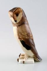 Rörstrand Porzellanfigur Eule:: Schweden:: 1920er-1930er Jahre