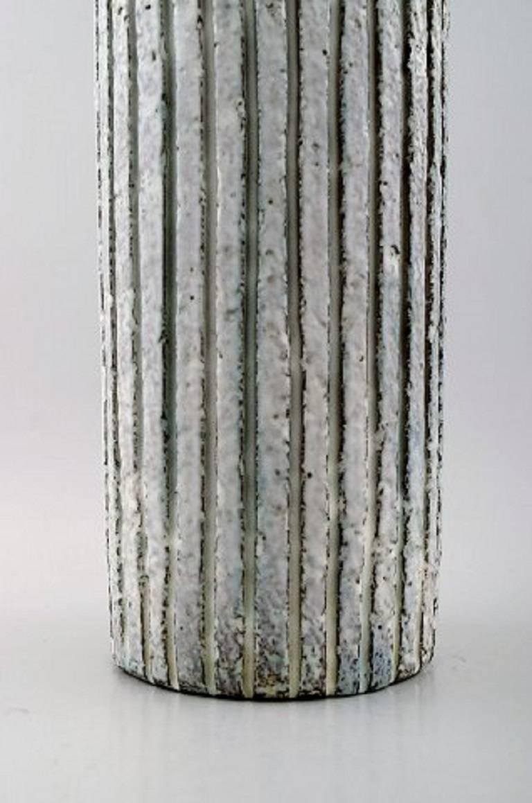 Scandinavian Modern Mari Simmulson for Upsala-Ekeby Large Ceramic Floor Vase