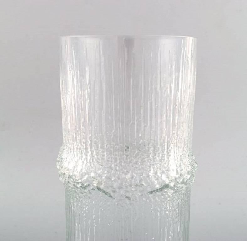 Iittala, Tapio Wirkkala glass vase. 

In perfect condition. 

Beautiful finnish design. 

Measures: 21 cm. heights. 

Signed.