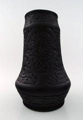 Hjorth / Ipsen's, Bornholm, Art Nouveau Art Pottery Vase in Bindesboll Style