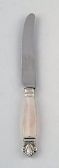 5 Early Georg Jensen Acanthus Sterling Silver, Five Fruit Knives