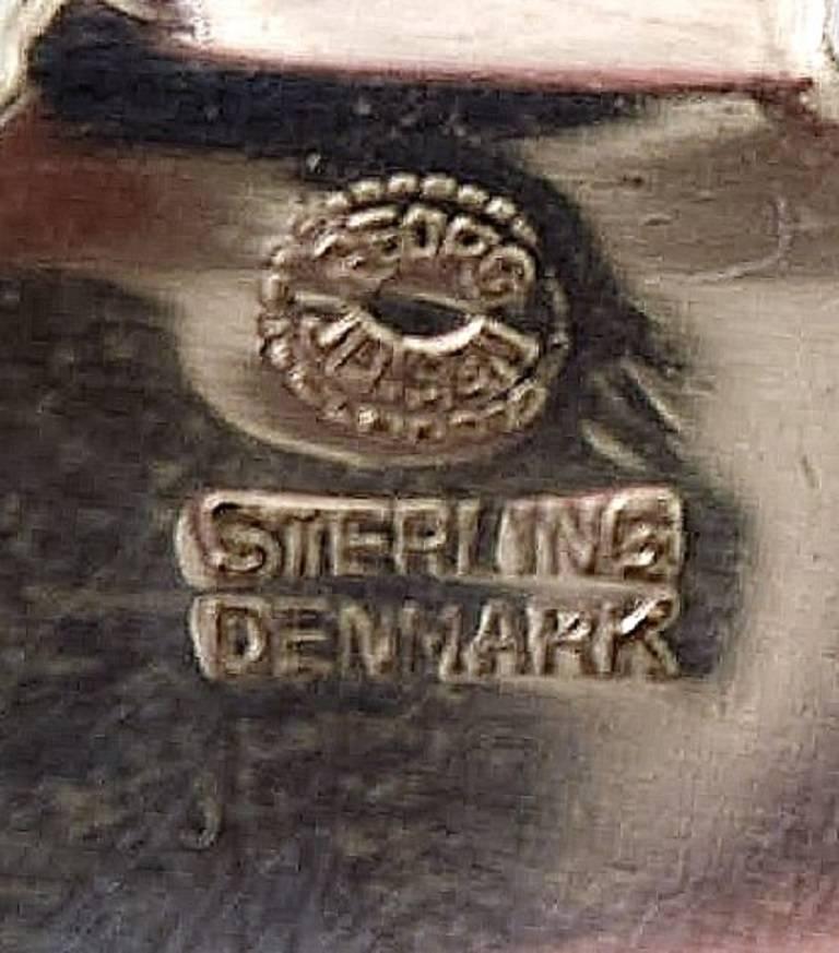 Danish Georg Jensen Child Pusher, Silverware, Pattern Acanthus For Sale