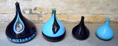 Bjorn Wiinblad 'Boheme' Service of Glazed Earthenware Decorated in Blue Colors