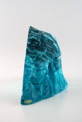 Vicke Lindstrand for Kosta Boda Art Glass Block Engraved with Polar Bear