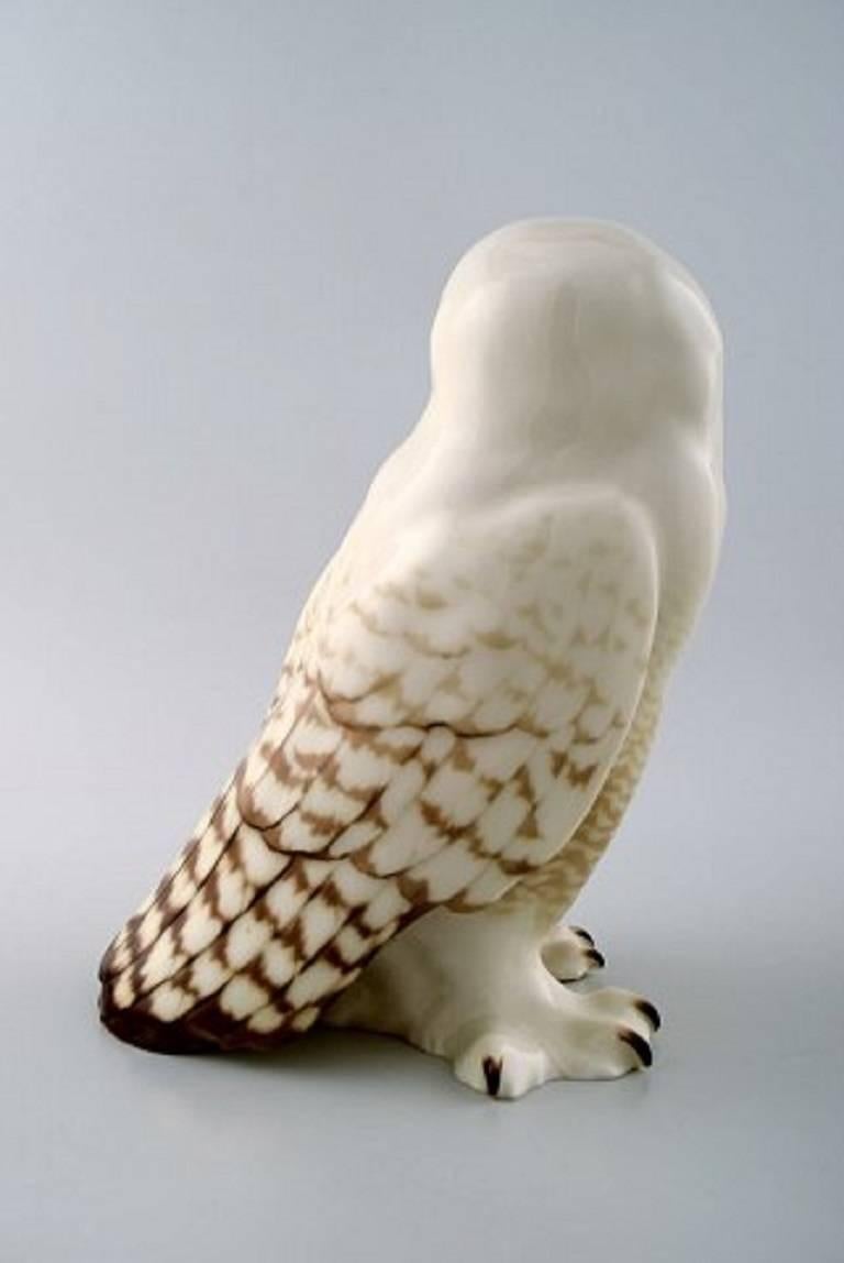 Scandinavian Modern Rörstrand Porcelain Figure, Owl