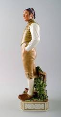 Carl Martin-Hansen, Porcelain Figure of Male in National Dress. Royal Copenhagen