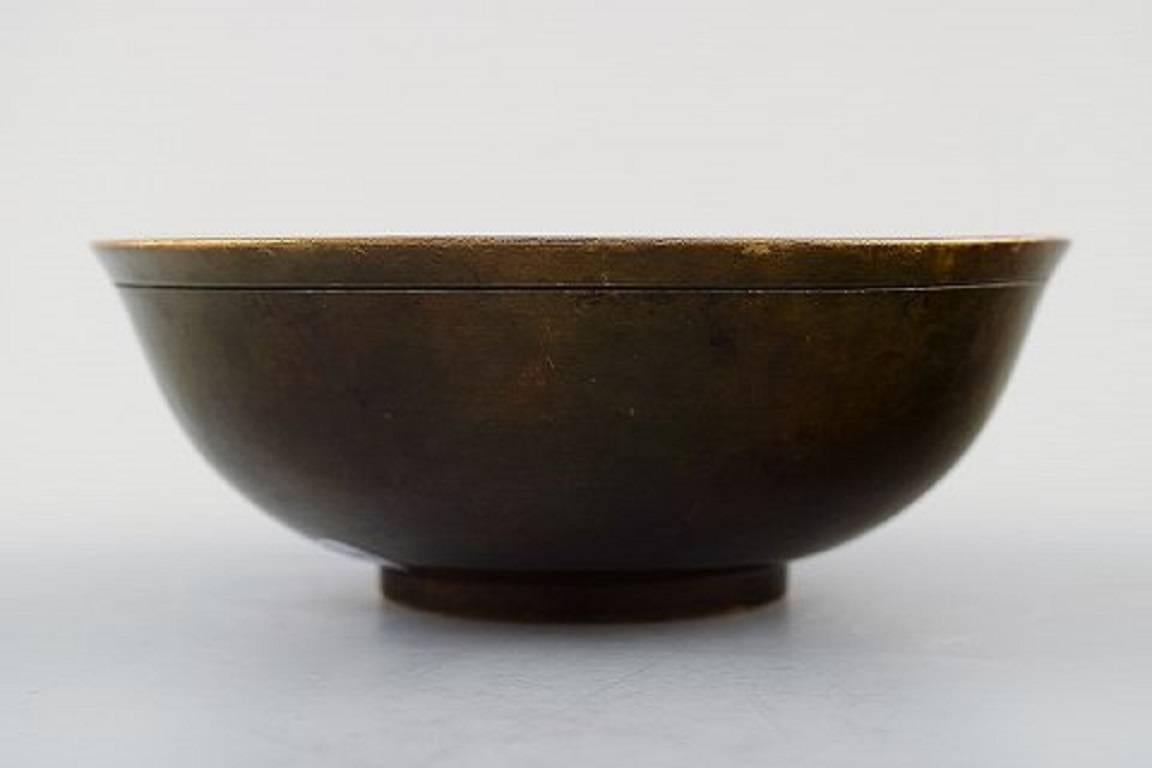 Just Andersen Art Deco bronze bowl.

Signed B 208.

In perfect condition, fine patina.

Measures: 12.5 cm. in diameter, 5 cm. height.