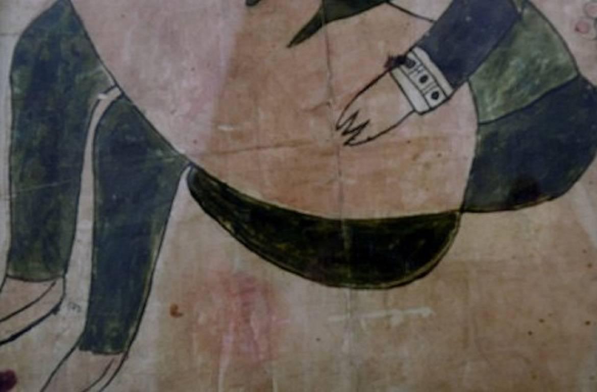 Erotische Szene Aquarell auf Papier auf Platte gelegt Persisch Iranische Schule (19. Jahrhundert)