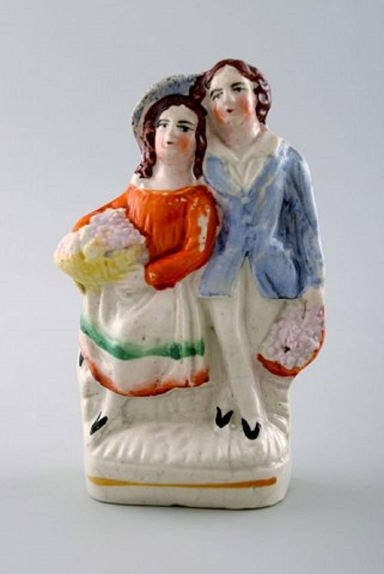 Victorian 19th Century, Staffordshire Four Faience Figures