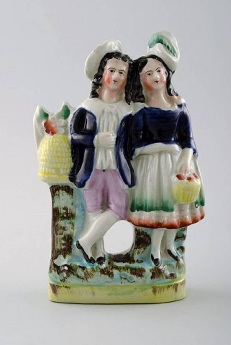 English 19th Century, Staffordshire Four Faience Figures