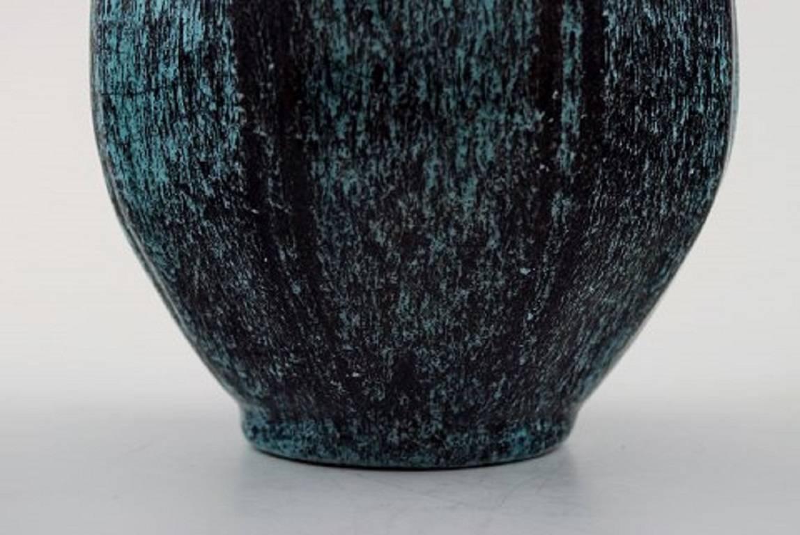 Danish Svend Hammershøi for Kähler, Denmark, Glazed Stoneware Art Pottery Vase, 1930s