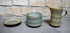B & G, Bing & Grondahl / Nissen "Rune" Set in Stoneware for 3 Persons