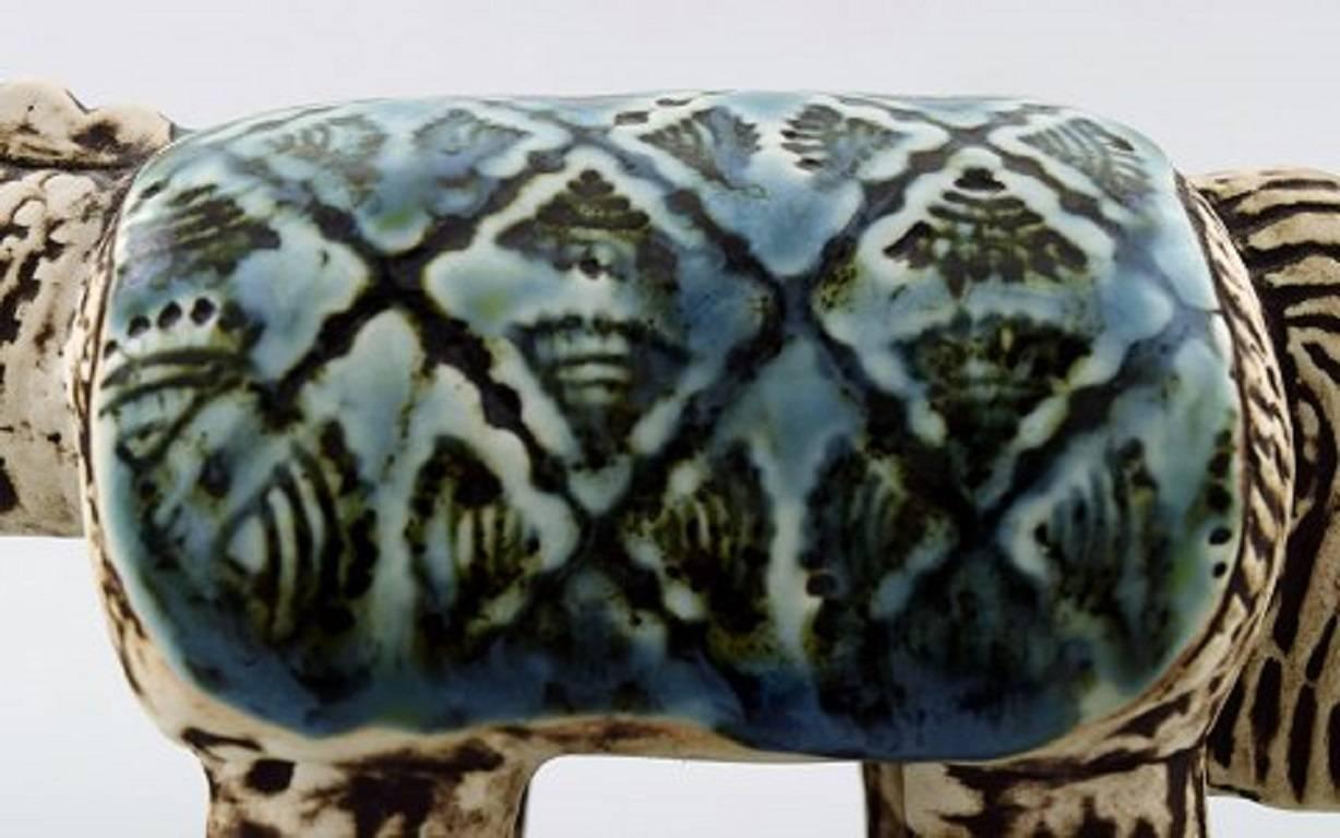 Swedish Rare Lisa Larson Gustavsberg Varan or Lizard in Ceramics, Stamped