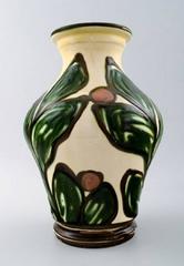 Kähler, HAK, Denmark Glazed Stoneware Vase, 1930s-1940s