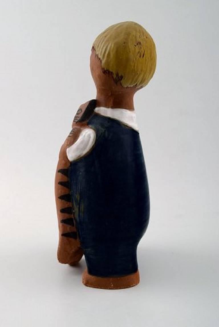 Rare figure, Lisa Larson, "Pelle", glazed ceramic, signed Pelle LL.

Measures; Height 20 cm, diameter 10 cm.

In perfect condition.